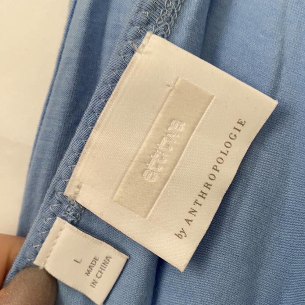 Anthropologie Light Blue Norwich Front Tie Tank - Picture 13 of 13
